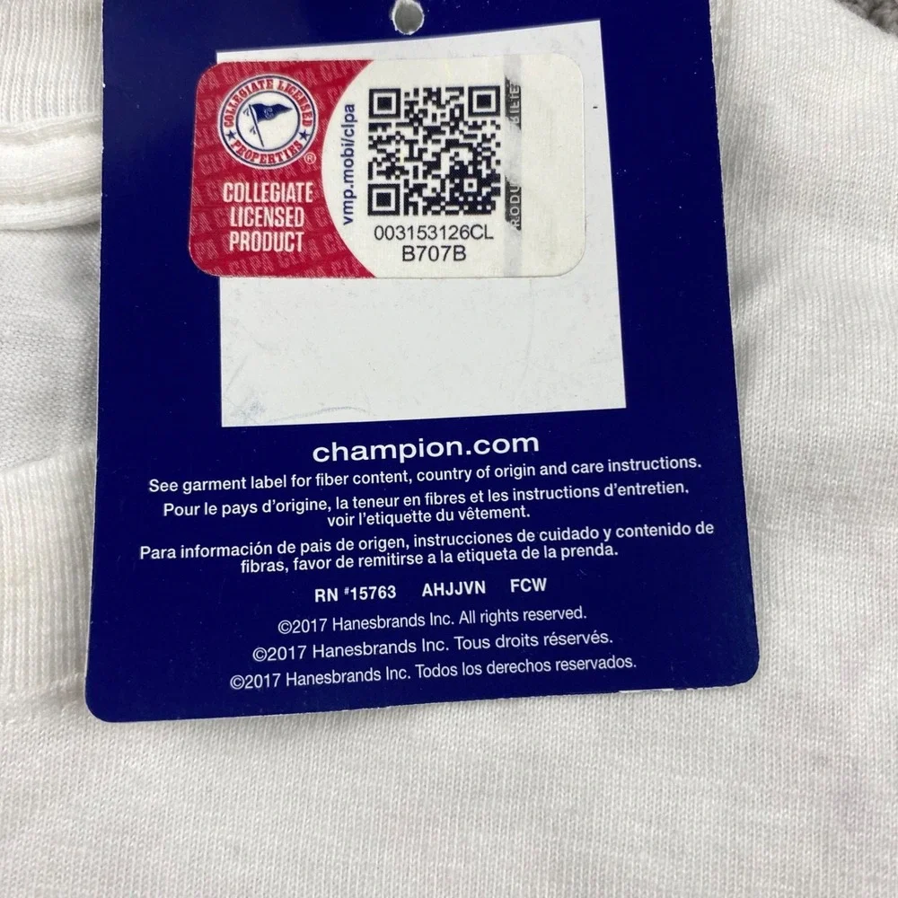 Champion Indiana University T-shirt Mens‎ Medium White Back Graphic - Picture 11 of 16
